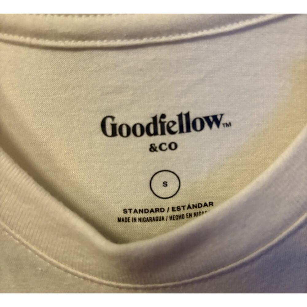 NWT Mens Goodfellow Graphic Fishing Short Sleeve Graphic T Shirt Ivory Sz S NEW - Picture 6 of 6